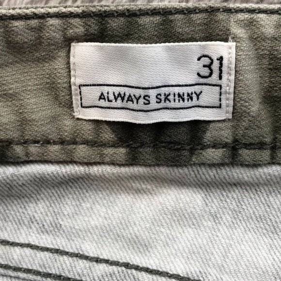 Gap Women's Jeans Size 311969 Always Skinny Ankle Classic Green Camouflage Casua - Picture 10 of 13